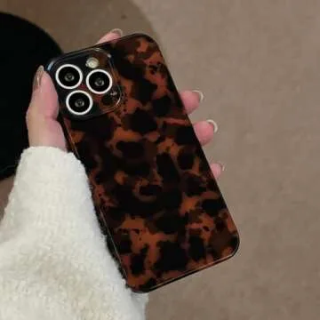 Chic Tortoise Shell Phone Case for iPhone 14 Pro Max