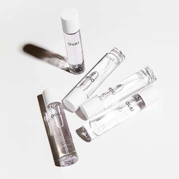 OUAI North Bondi Eau de Parfum Travel Size - Elegant Womens Perfume for Everyday Wear - Fresh Floral Scent has Notes of Lemon, Jasmine & Bergamot with Delicate Hints of Violet and White Musk (.34 Oz)