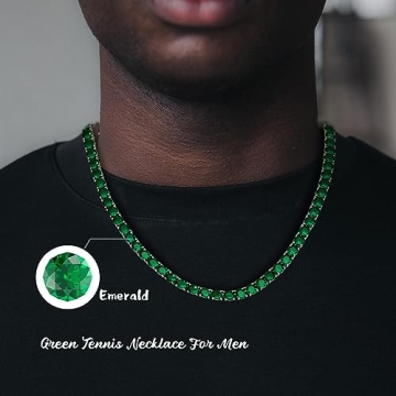 OYOGAA 5MM Tennis Necklace - Unisex and Stunning Jewelry