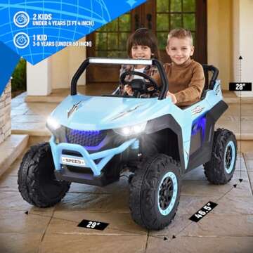 Joywhale 24V 2 Seater Kids Ride On UTV - Power & Fun