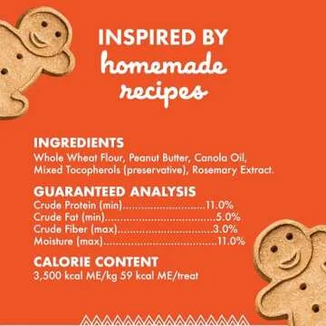 Buddy Biscuits 3.5 lbs. Bag of Crunchy Dog Treats Made with Natural Peanut Butter