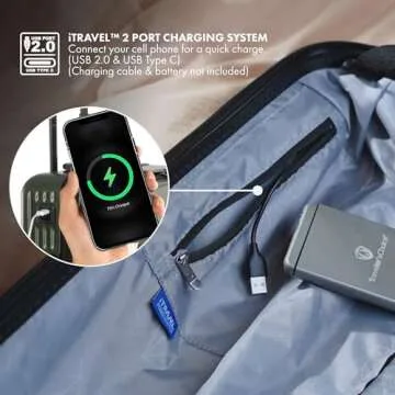 Traveler's Choice Mykel Hardside Suitcase with Laptop Sleeve