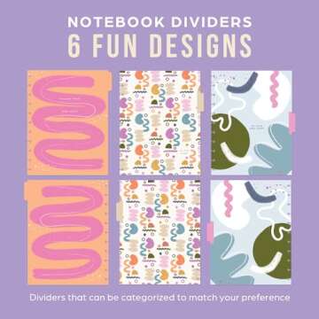 Happy Planner Daily Notebook for Office, School, or Journaling, Disc-Bound Dot-Grid and Dot-Lined Notebook, Canyon Modern Theme, Big Size, 60 Lined Paper Sheets, 3 Dividers, 8 1/2" x 11"