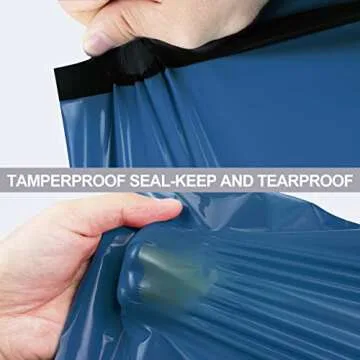 UCGOU Poly Mailers 12x15.5 Inch Navy Blue 100 Pack Medium Shipping Bags #5 Strong Thick Mailing Envelopes Self Sealing Adhesive Waterproof and Tear Proof Boutique Packaging Postal for Clothing