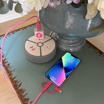 Classy Chargers Monogram Phone Charger Customized Gift for iPhone & Android | Add Optional 6 FT MFI Lightning Cable for iPhone or USB Type C Cable