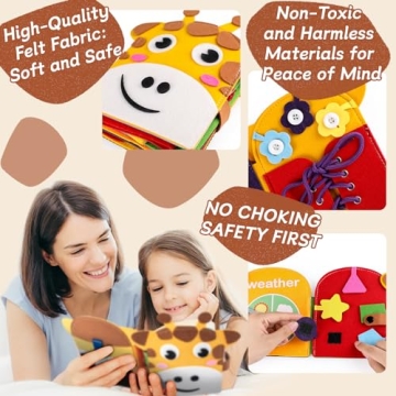 Edusense Busy Book for Toddlers 1-3 Fun Learning Experience