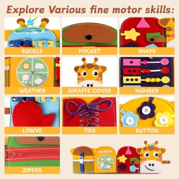 Edusense Busy Book for Toddlers 1-3 Fun Learning Experience