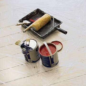 Frost King P115R/3 Clear Polyethylene Drop Cloths (3 Pack), 9' x 12' x 1Mil, 3 count (Pack of 1)