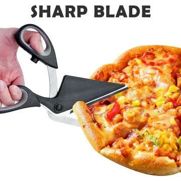 NiHome 2-in-1 Pizza Scissors Cutter & Spatula