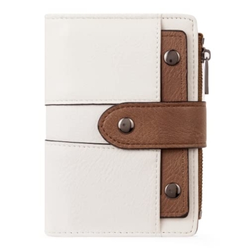 CLUCI Women's Vegan Leather Bifold Wallet - Compact & Stylish