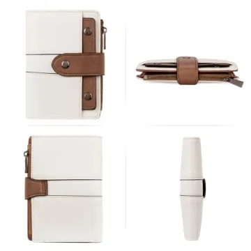 CLUCI Women's Vegan Leather Bifold Wallet - Compact & Stylish