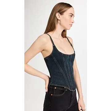 Lioness Women's Dark Denim Capri Corset Top