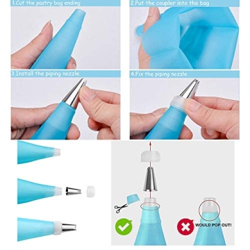 MuYwa Piping Bag Set for Easy Cake Decorating