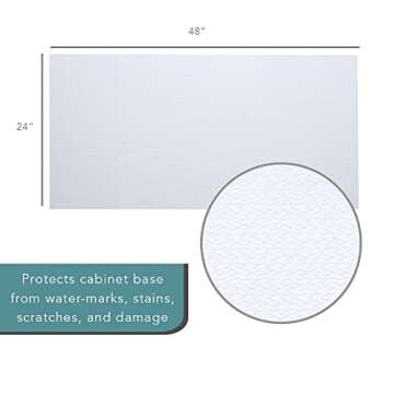 Durable Waterproof Under Sink Mat for Kitchens & Bathrooms