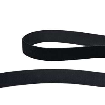 YAMA Black Velvet Ribbon 5/8" 15 Yards for Gift Wrapping, Crafts, Hair Bows Making, Wreaths, Wedding Party Decoration