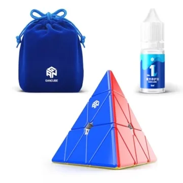 GAN Pyraminx 36 Magnets with GAN Speed Cube Lube, Magnetic Pyramid Puzzle