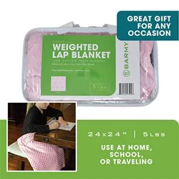 BARMY Weighted Lap Pad - Soft Portable Comfort for All