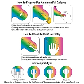 40 Inch Colorful Number Balloons for Celebrations