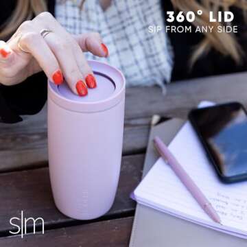 Simple Modern 360° Travel Coffee Mug | 16oz Ceramic Insulated Tumbler