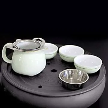 Luxshiny Tea Mesh Strainer Fat Skimmer Spoon Mesh Sifter Filter Spoon Fryer Skimmer Spoon Filter Strainer Flour Sifter Stainless Steel Stainless Colander Kitchen Sieve Strainer Fry Pan Grid