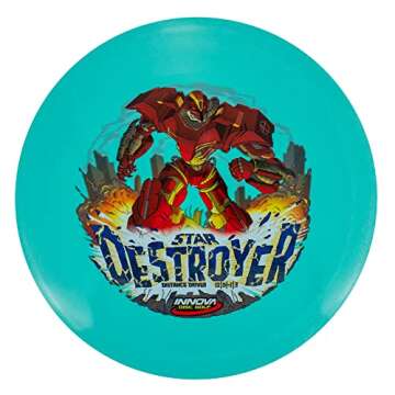 INNOVA InnVision Star Destroyer Distance Driver Golf Disc [Colors Will Vary] - 173-175g