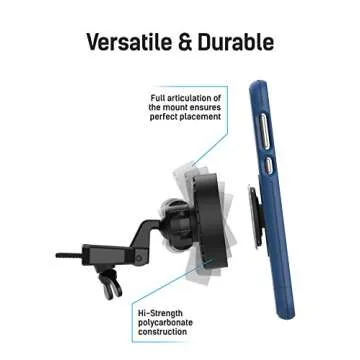 ENCASED LolliLockit CD Car Mount for Pop Phone Holder Grip, Magnetic Socket Holder (Patent Pending)