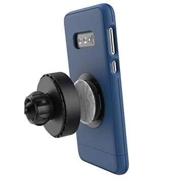 LolliLockit Magnetic Phone Holder for CD Cars – Compatible with PopSockets