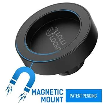 LolliLockit Magnetic Phone Holder for CD Cars – Compatible with PopSockets