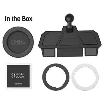 LolliLockit Magnetic Phone Holder for CD Cars – Compatible with PopSockets