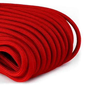 Atwood Rope MFG 550 Paracord - 100 Feet of Strong, UV Resistant Nylon Cord for Outdoor Gear and Craf...