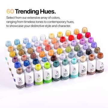 SXC Cosmetics 60 Colors Gel Liner Nail Art Set for Women