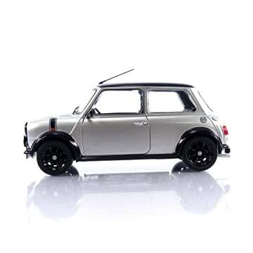 solido S1800608 1:18 1998 Mini Cooper Sport-Platinium Silver Renault Collectible Miniature car