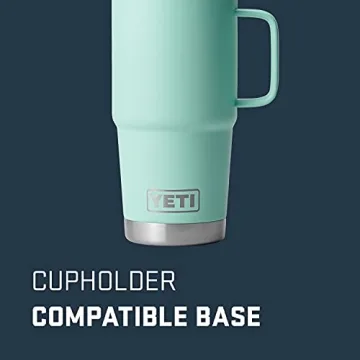 YETI Rambler 20 oz Travel Mug, Stainless Steel, Vacuum Insulated with Stronghold Lid, Seafoam