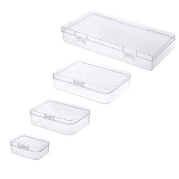 Goodma 24 Piece Clear Mini Plastic Organizer Storage Set