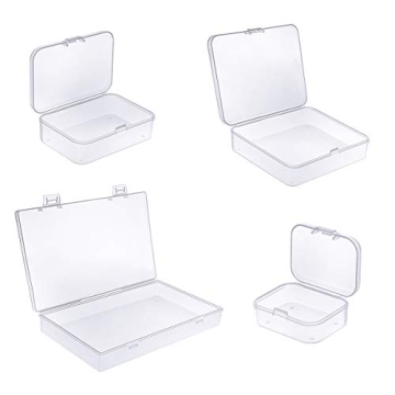 Goodma 24 Piece Clear Mini Plastic Organizer Storage Set