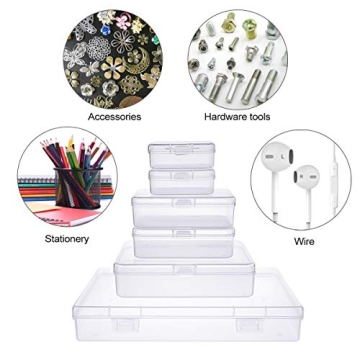 Goodma 24 Piece Clear Mini Plastic Organizer Storage Set