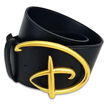 Disney Signature D Logo Vegan Leather Belt for Women