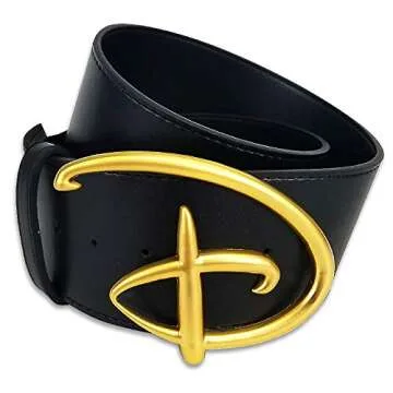 Disney Signature D Logo Vegan Leather Belt for Women