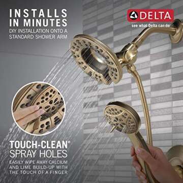 DELTA Arvo Shower Only in Champagne Bronze - Luxurious & Versatile