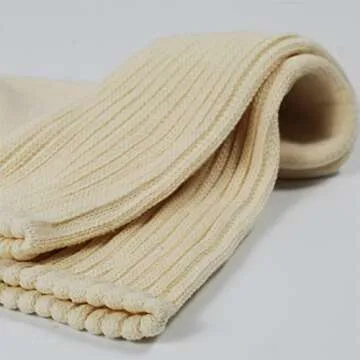 Intgoodluckycc Beige Slouch Scrunch Socks for Women, Slouch High Tube Socks Women (1 Pair - Beige)