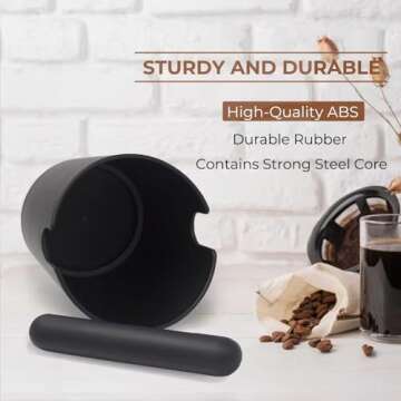 Compact Espresso Knock Box with Easy Cleaning Features