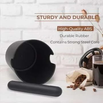 Compact Espresso Knock Box with Easy Cleaning Features