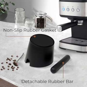 Compact Espresso Knock Box with Easy Cleaning Features