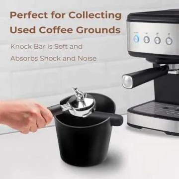 Compact Espresso Knock Box with Easy Cleaning Features