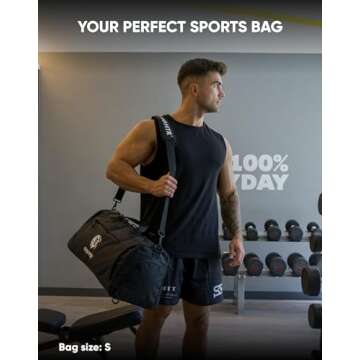 FIGHTR® Sports bag & travel Duffel bag for men and women - with shoe compartment & wet compartment ...