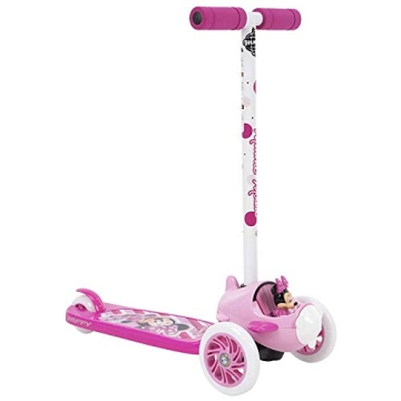 Huffy Disney Minnie Mouse Toddler Scooter - Safe Fun for Ages 2-3 with 3 Wheels and Pink Deck