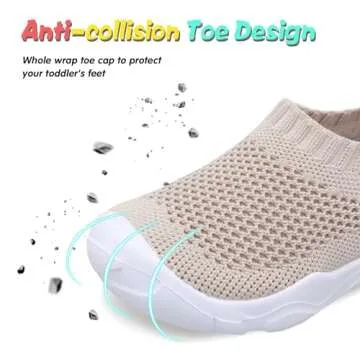 JOINFREE Toddler Lightweight Breathable Sneakers for Kids