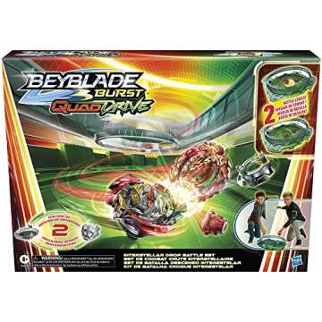 Beyblade Burst QuadDrive Interstellar Drop Battle Set, Set Stadium, 2 Battling Tops and 2 Launchers,...