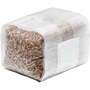 Sterilized Rye Berry Mushroom Substrate with Self Healing Injection Port (6)