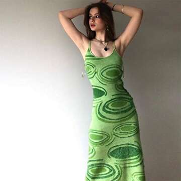 KOSUSANILL Y2k Dress Knitted Knit Backless Sexy Summer Going Out Club Party Trendy Bodycon Halter Dresses